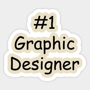 #1 Graphic Designer Sticker